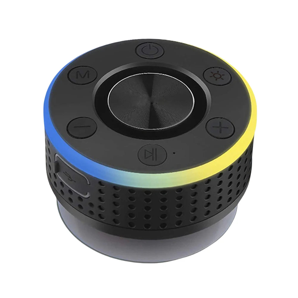 Portable Mini Wireless Speaker Bluetooth-Compatible 5.2 with FM Radio Built-In Mic TWS Subwoofer IPX7 Waterproof Hands-Free Call