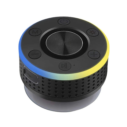Portable Mini Wireless Speaker Bluetooth-Compatible 5.2 with FM Radio Built-In Mic TWS Subwoofer IPX7 Waterproof Hands-Free Call