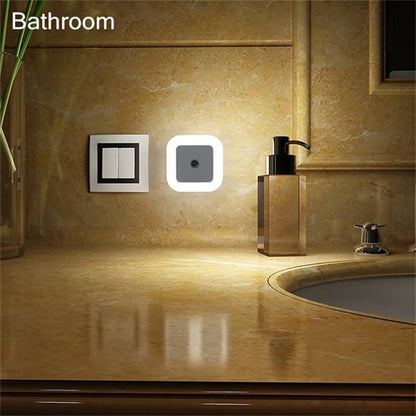 Wireless LED Night Light Sensor Lighting Mini EU US Plug Night Light Lamp for Children Room Bedroom Decoration Lights Lighting