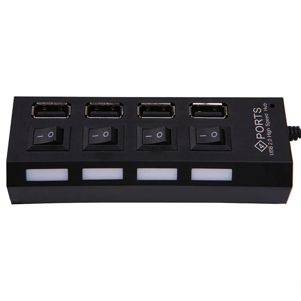 USB Splitter 4 Port Multiple Expander Docking Stations USB 2.0 Type C Hub OTG Adapter for Laptop PC Keyboard Mouse